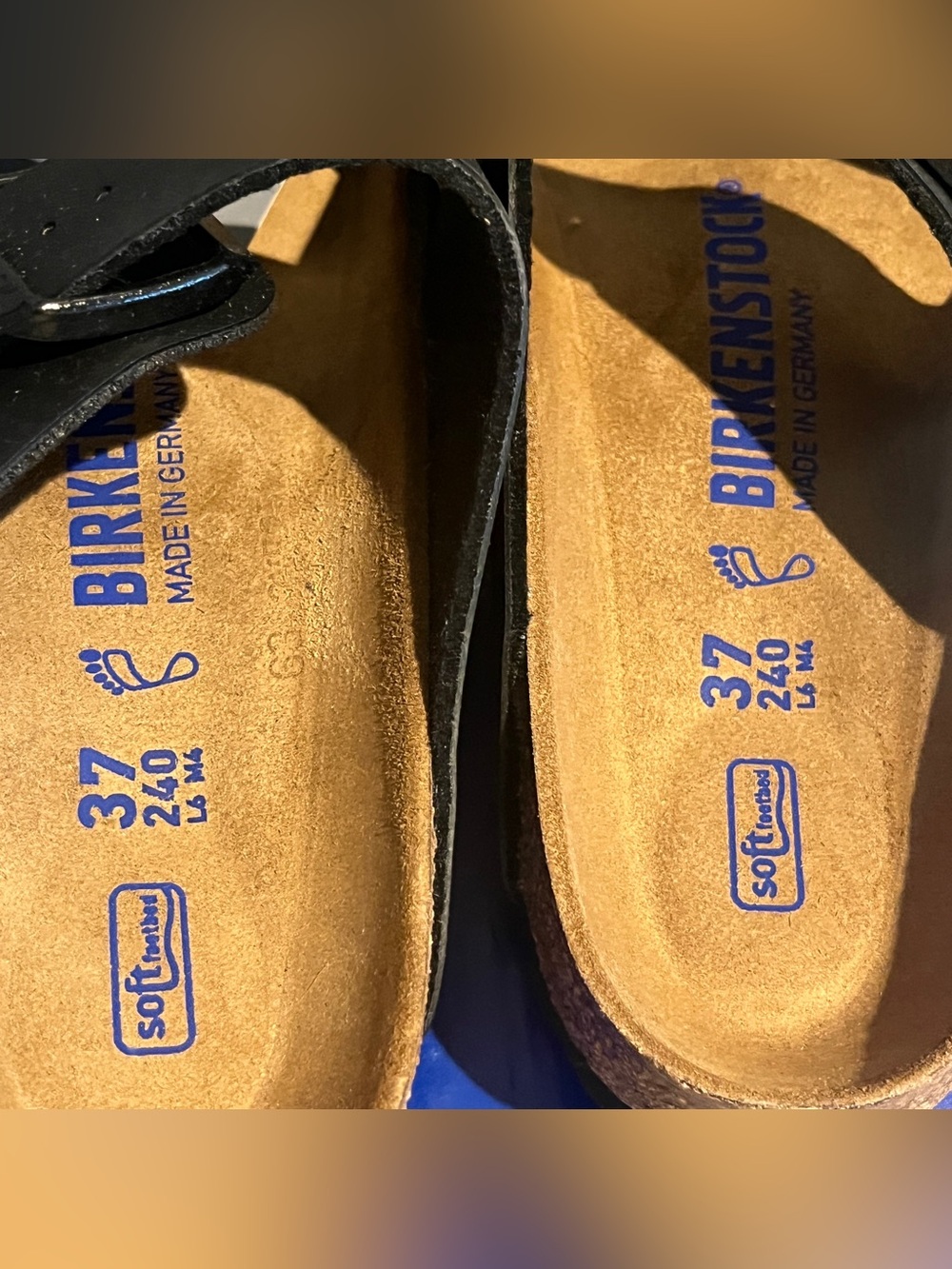 Birkenstock Women’s Arizona Sandals Soft Footbed Black Size 6 US 37 EU - Picture 10 of 12